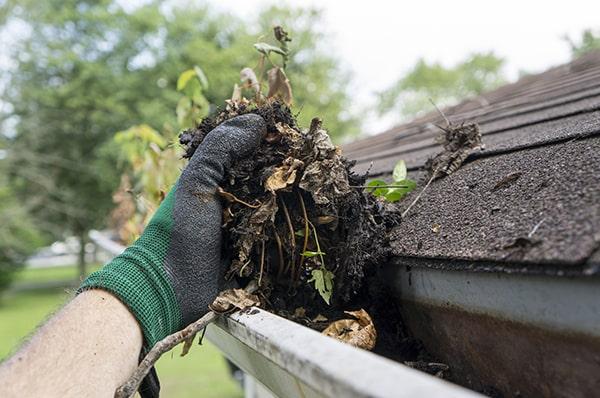 we follow strict safety protocols and use safety equipment to prevent accidents during gutter cleaning